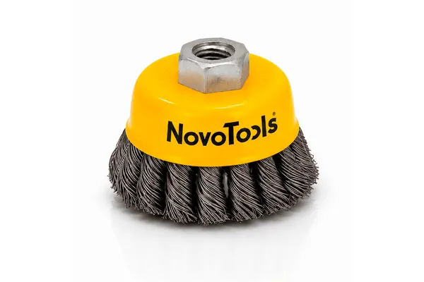 Щітка торцева NovoTools 100 мм, плетений дріт 7NTWB10014ST