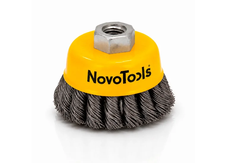 Щітка торцева NovoTools 100 мм, плетений дріт 7NTWB10014ST