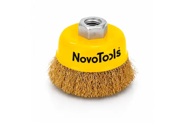 Щітка торцева NovoTools 100 мм, гофр. лат. дріт 7NTWB10014BC