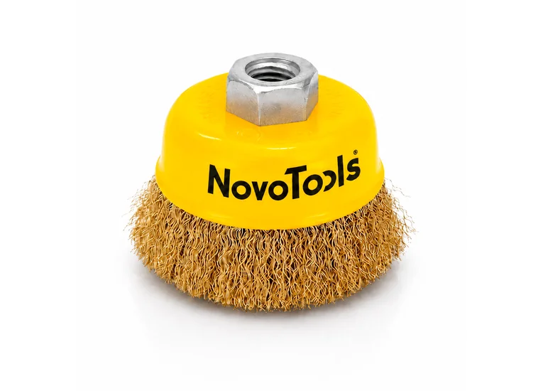 Щітка торцева NovoTools 65 мм, гофр. лат. дріт 7NTWB6514BC