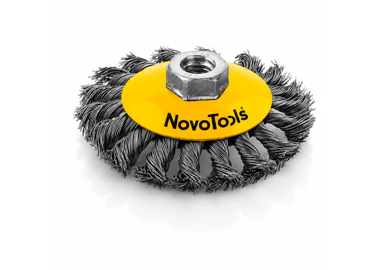 Щітка конусна NovoTools 100 мм, плетений дріт 7NTBWBB10014ST