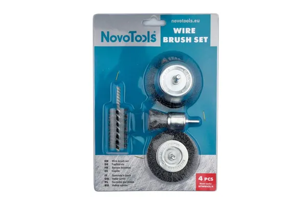 Набір щіток для дриля NovoTools, 4шт. 7NTWBSCS/4