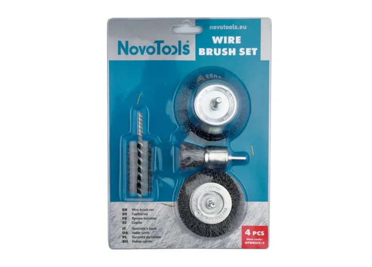 Набір щіток для дриля NovoTools, 4шт. 7NTWBSCS/4