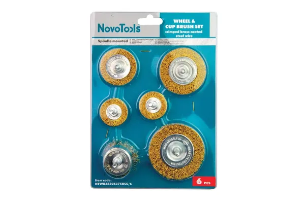 Набір щіток для дриля NovoTools, 6шт. 7NTWB38506375BCS/6