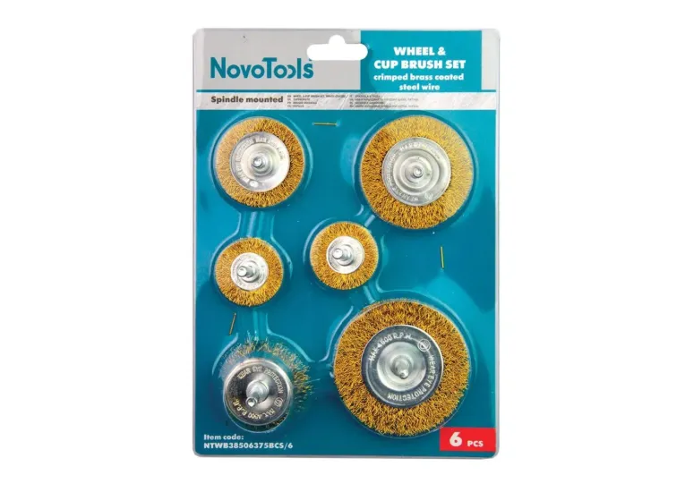 Набор щеток для дрели NovoTools, 6шт. 7NTWB38506375BCS/6