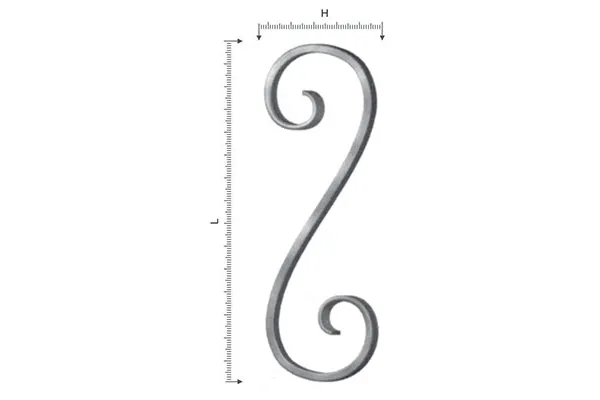 Кований декоративний елемент 7141 (Ø10mm)