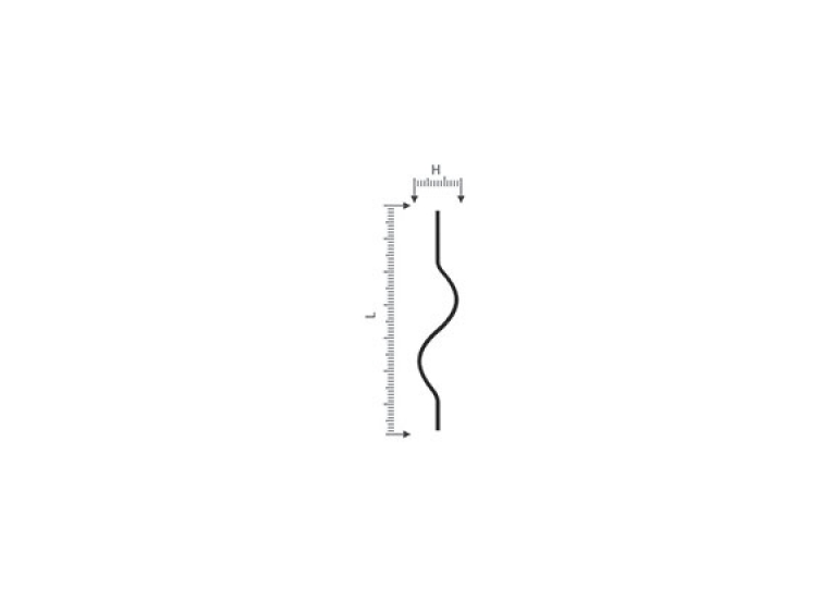 Кований декоративний елемент 7219 (☐10 mm)