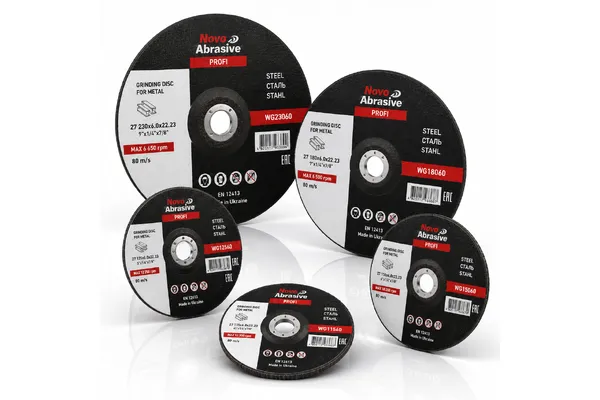 Диск шліфувальний по металу NovoAbrasive Profi 150*6.0 7WG15060