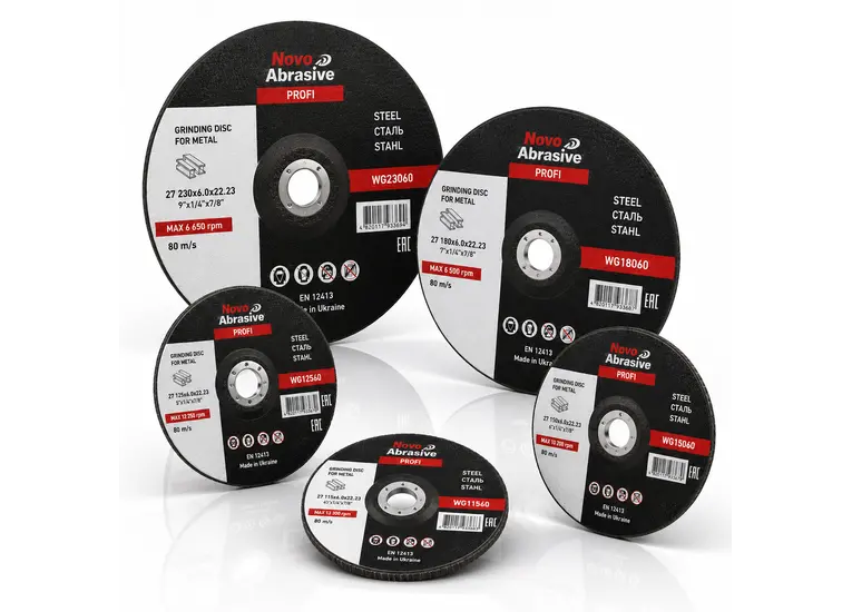 Диск шліфувальний по металу NovoAbrasive Profi 125*6.0 7WG12560